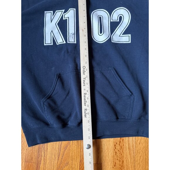 Gildan Heavy Blend Navy Hoodie K102 Design Full Zip L - Picture 5 of 6